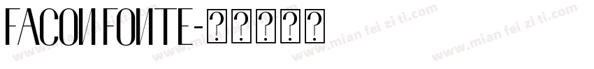 FACON FONTE字体转换